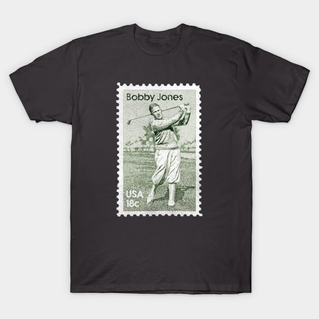 Vintage Bobby Jones Stamp T-Shirt by claireprints